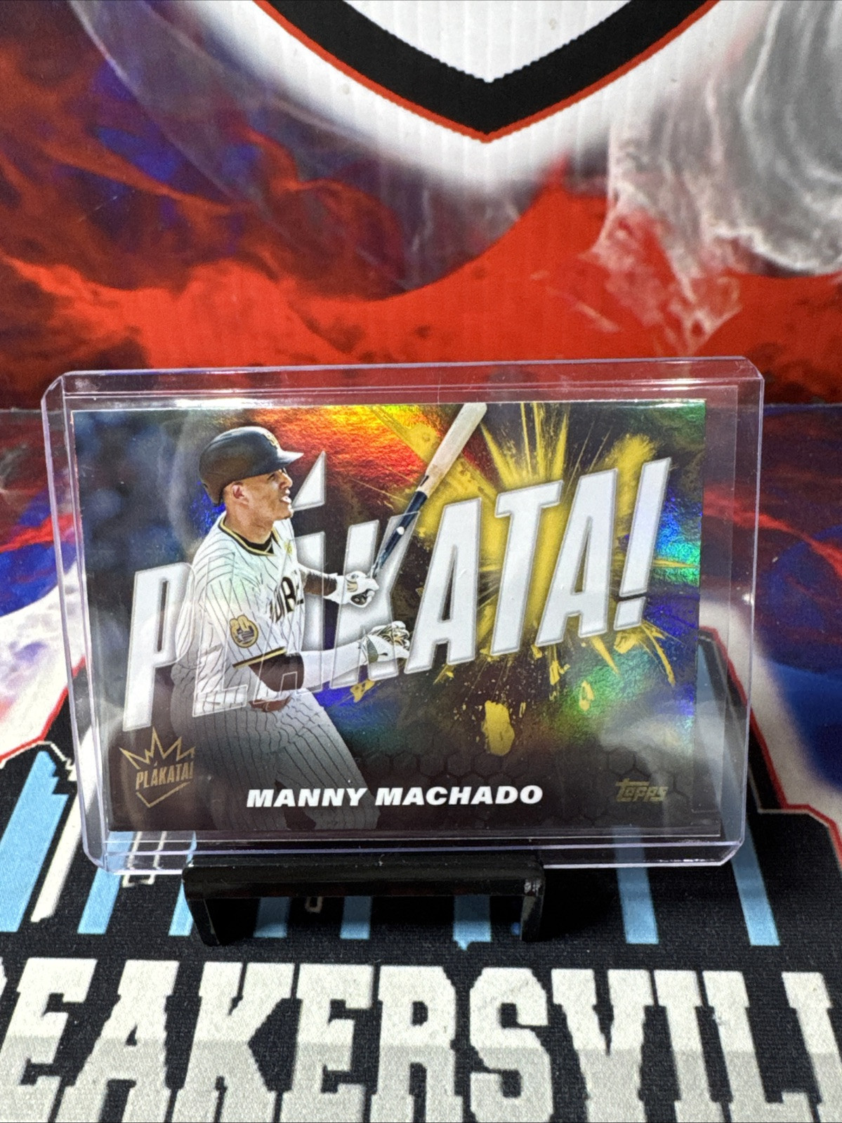2025 Topps Series 1 Manny Machado PLAKATA! SSP Case Hit! PLAK-10 Padres