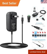 12V 24W Power Supply with Automatic Protection: Ideal for Lighting & Cameras