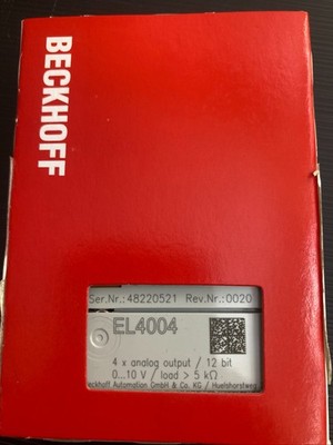 1Stk. Beckhoff EL4004 Neu & OVP!