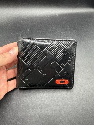 Oakley Vintage Bi Fold Wallet Leather Square O Design New | eBay