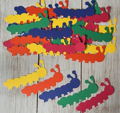 Paper Caterpillar Cutouts Baby Shower Decorations Bulletin Board Classroom Decor