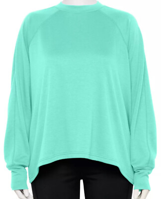 TEK GEAR STRETCH FLEECE MOCKNECK  SWEATSHIRT PULLOVER TOP WOMEN'S PLUS 2X NIP!
