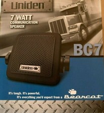 UNIDEN BC7 7 Watt 3-1/2" External CB/Scanner Speaker w/ 6' Cord BRAND NEW