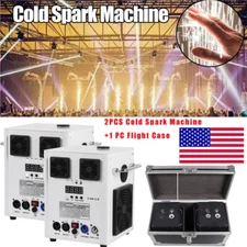 700W Cold Spark Machine  Flight Case DMX Effect Firework Stage DJ Party Wedding