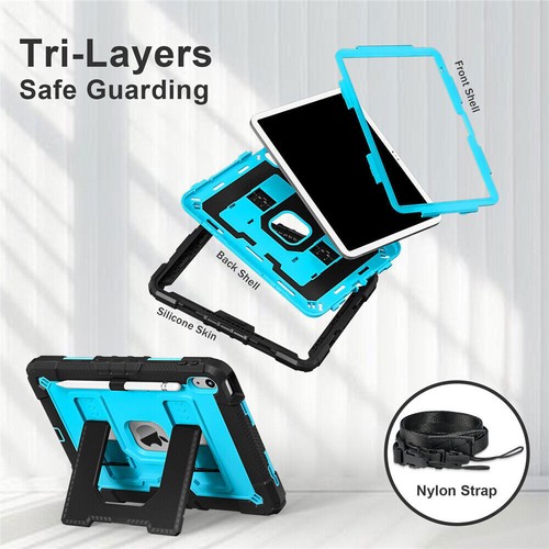 For iPad A16 11th 10th Gen 11" 10.9" Kids Shockproof Case Heavy Duty Stand Cover - Picture 25 of 94
