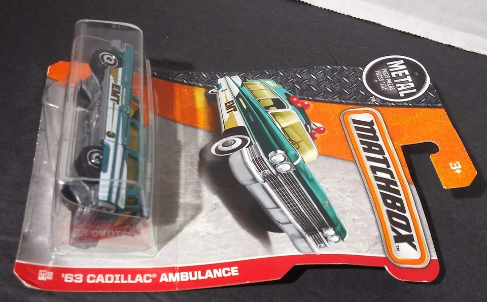 2016 Matchbox MBX Heroic Rescue '63 CADILLAC AMBULANCE - Image 3 of 4