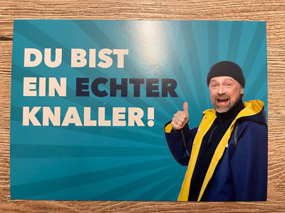 Ansichtskarte, Werbekarte, Du bist ein echter Knaller, Edgar Karte, ungelaufen