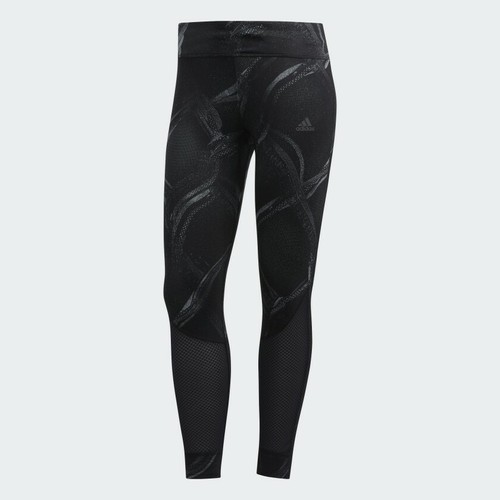 adidas women running own the run 7/8 tights grey three/ carbon/ black dz2012 05  - 第 5/8 張圖片