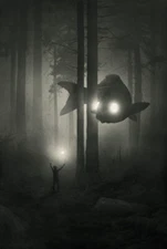 DEEP FOREST BY DAWID PLANETA HAND SIGNED & NUMBERED LIMITED EDTION SCREEN PRINT