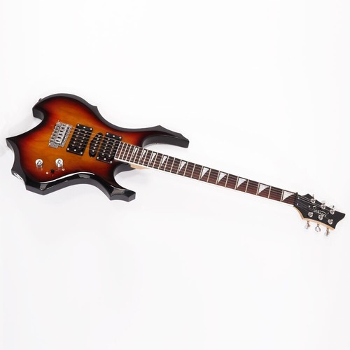 Flame Shaped Electric Guitar w/ 20W AMP HSH Pickup Bag Strap Cable Wrench Tool - Picture 10 of 12