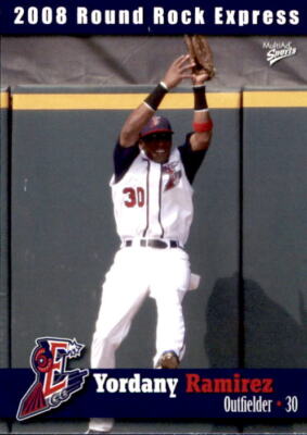 2008 Round Rock Express Multi-Ad #17 Yordany Ramirez Dominican Republic DR Card