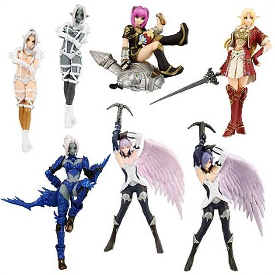 リネージュII ユージン SR フィギュアコレクション 全6種セット Yujin SR LINEAGE 2 Figure Collecton ver1.5 All 7 Full Set