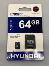 Hyundai Technologies SDC64GU1 Class 10 MicroSDHC Card with Adapter 64GB 