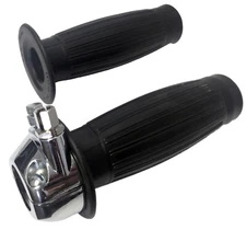 7/8" Chrome Throttle Grips Assembly Set Motorcycle BSA Triumph Norton Beston
