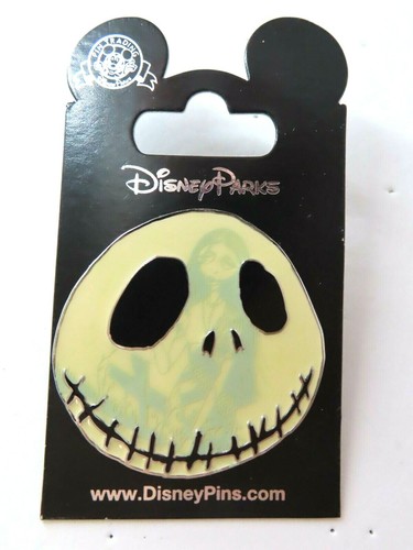 Disney Pin Jack Skellington Face with Sally Glow #128848 - Picture 2 of 4