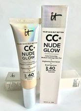 2025 IT Cosmetics CC+ Nude Glow Serum Coverage Foundation LIGHT OR MEDIUM 1.06OZ