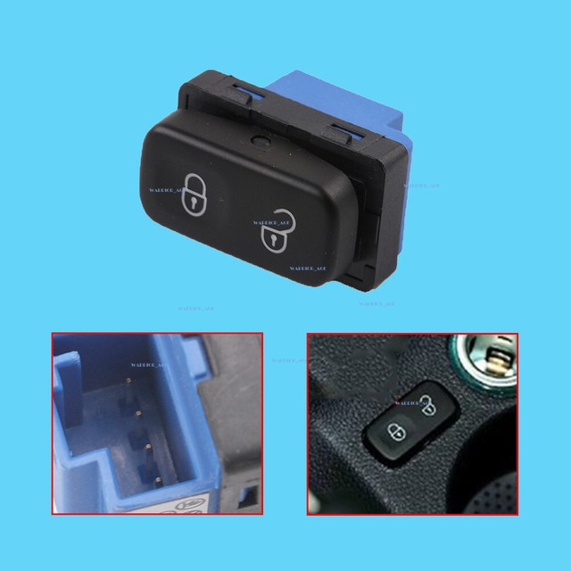 x1 New Central Lock Unlock Switch Button For Skoda Octavia MK2 Yeti eBay