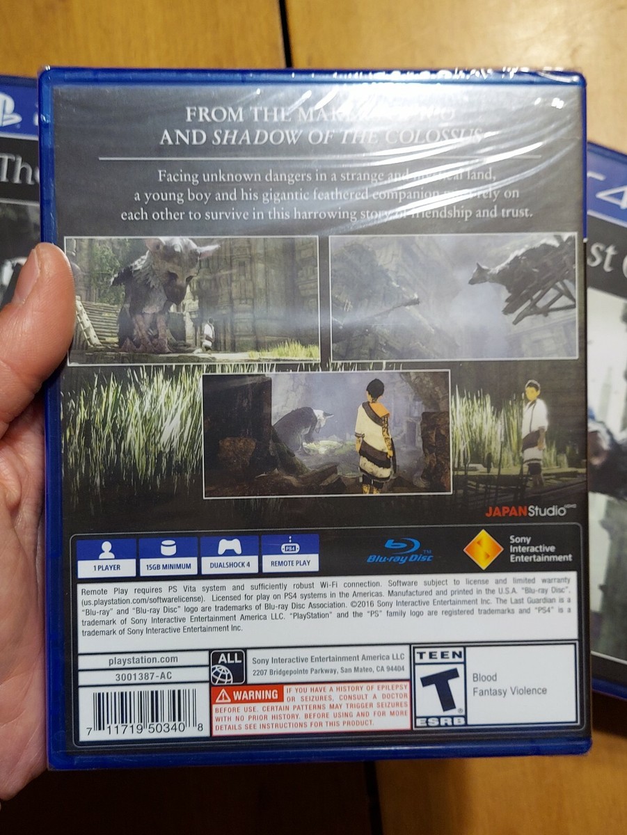 PS4 Playstation 4 The Last Guardian BRAND NEW FACTORY SEALED