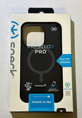NEW Speck Presidio 2 Pro Magnetic Case for Apple iPhone 14 Pro (6.1'')  - Black