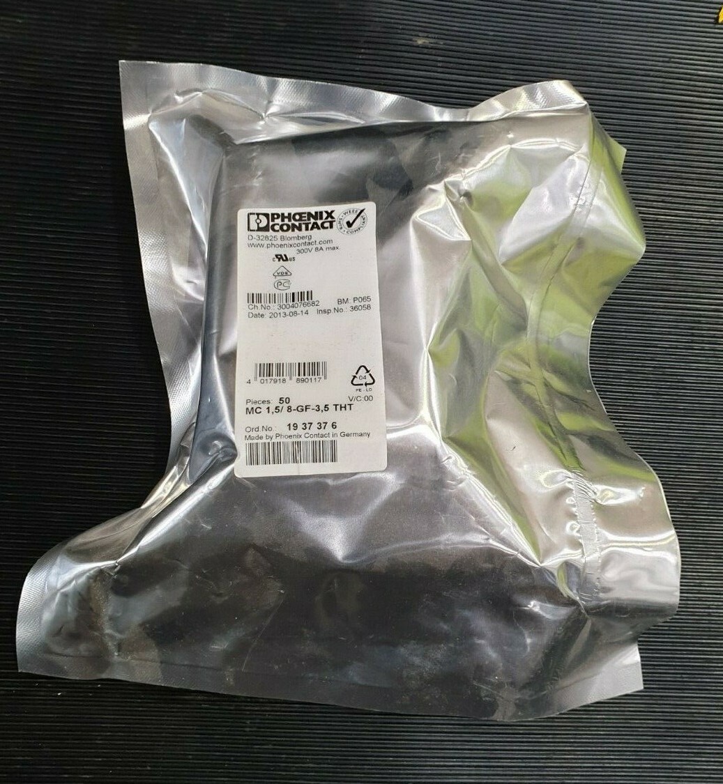 50 PCS OF PHOENIX CONTACT MC 1,5/ 8-GF-3,5 THT 1937376 ( (IN37S1B3))