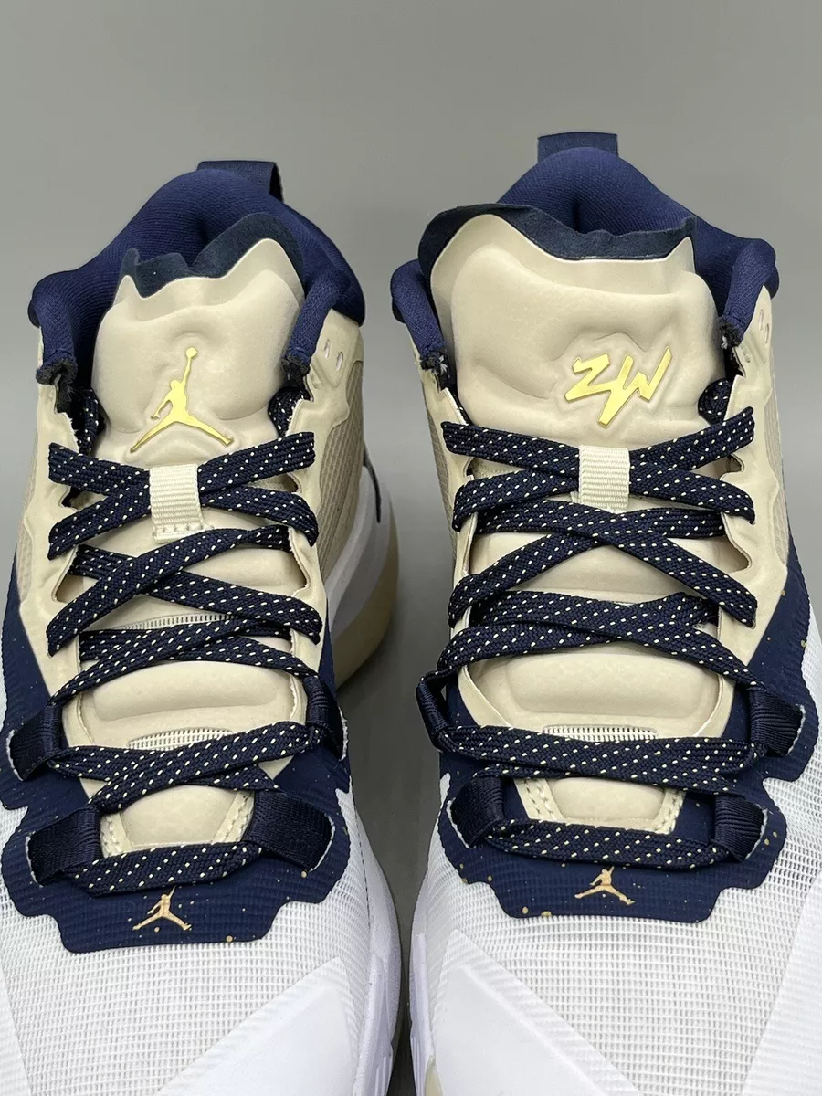 Jordan Zion 1 Trainers DA3130 241 FOSSIL MIDNIGHT NAVY WHITE GOLD ZW Sneakers Jordan Zion 1 Trainers DA3130 241 FOSSIL MIDNIGHT NAVY WHITE GOLD ZW Sneakers