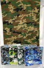 5 Camo Gaiter Face Mask - Unisex Neck Sleeve Mask Breathable Reusable Polyester