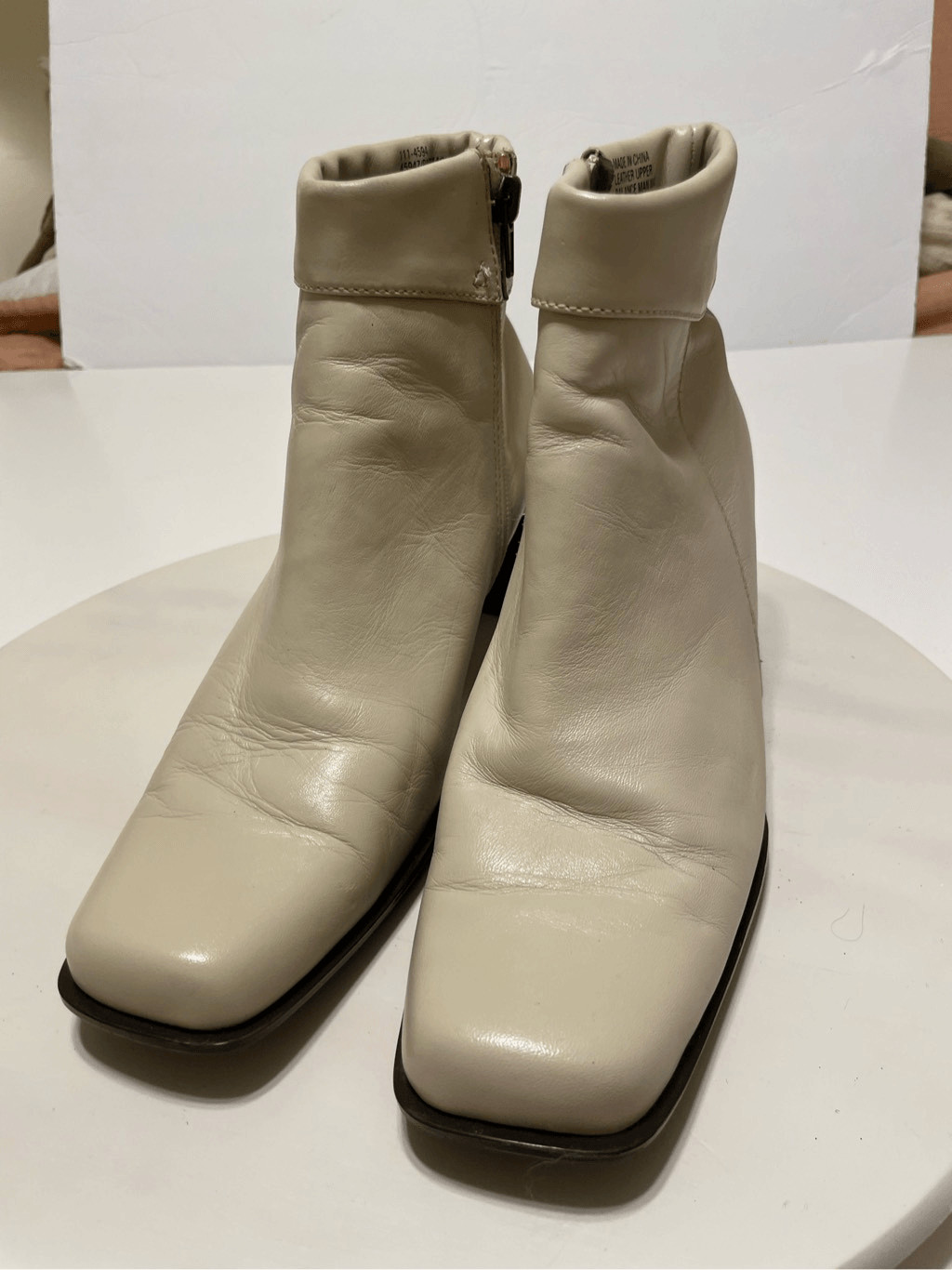 White Mountain Paramount Square Toe Zip Up Ankle … - image 3