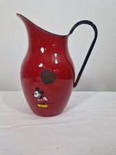 Ancien Broc En Tole Emaillée Mickey Disney Dinseyland Paris Vintage 