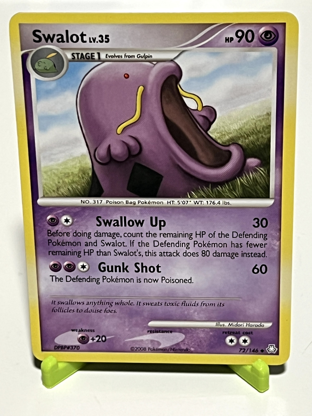 Pokemon Swalot 72/146 Legends Awakened Uncommon NM Condition