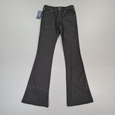 Armani Womens Flared Jeans Black W26 L34 Stretch Denim Low Rise J45