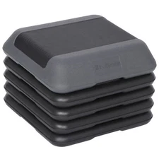 Adjustable High Step Aerobic Platform with 4 Risers Training Device 16" x 16"