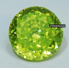 100 Ct Green Color Natural Cambodia Round Cut Huge Zircon Loose Gemstone