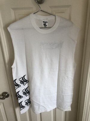Rainbone Symbol Line Up White Large Sleeveless T Shirt Fast Shipping NEW