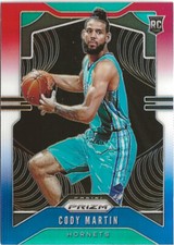2019-20 Panini Prizm Cody Martin Red White Blue Prizm SP RC Phoenix Suns