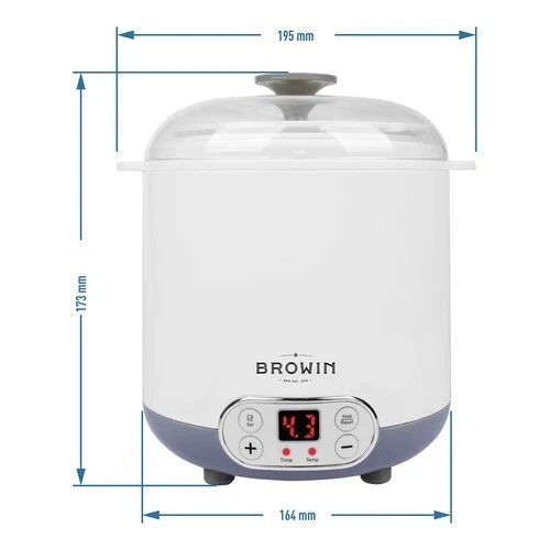 Browin Soft Cheese and Yoghurt Maker 1.5L with Thermostat Homemade Cheese Food - Image 3 of 4