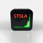 TSLA Stock Chart LED Night Light - Gift for Tesla Investors - 3D Printed