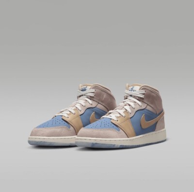 Nike Youth Air Jordan 1 Mid Zen Multicolor FN7495-400 GS Shoes Size 2Y
