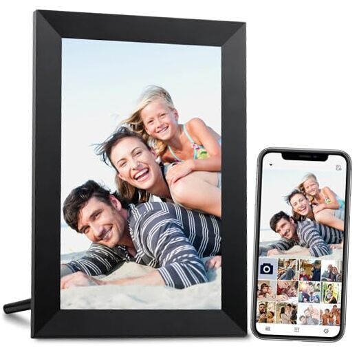 10.1-Inch IPS Touch WiFi Digital Frame with Smart Cloud Photos Black
