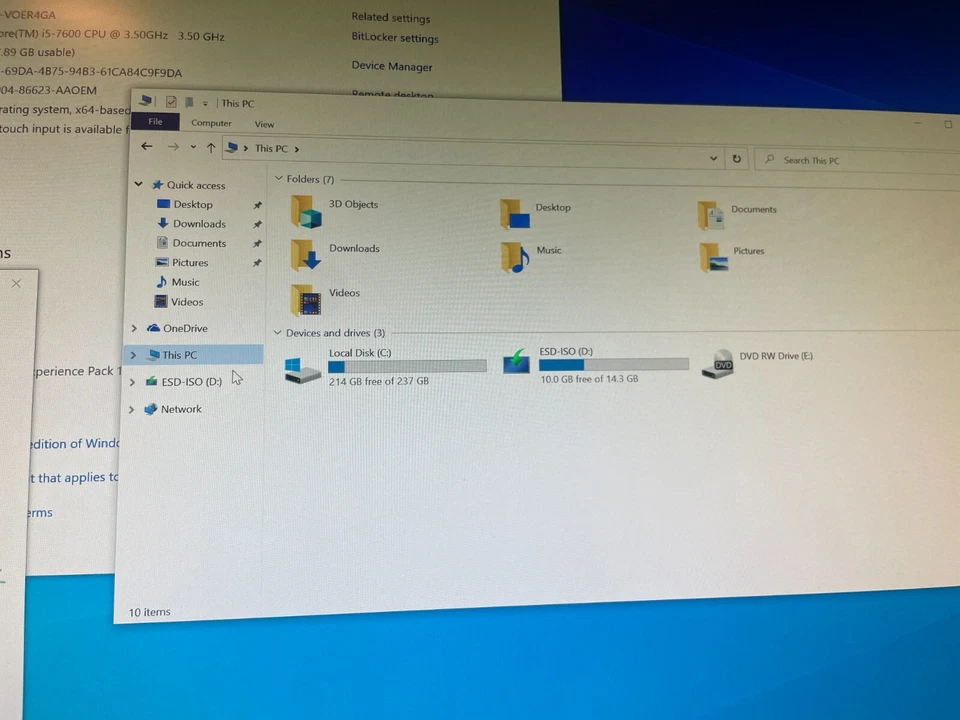 Dell Optiplex 5050 SFF Intel i5-7600 3.5GHz 8GB DDR4 256GB SSD Windows 10H - Image 4 of 4