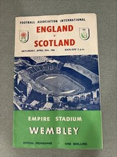 England v Scotland 15/4/1961 Wembley