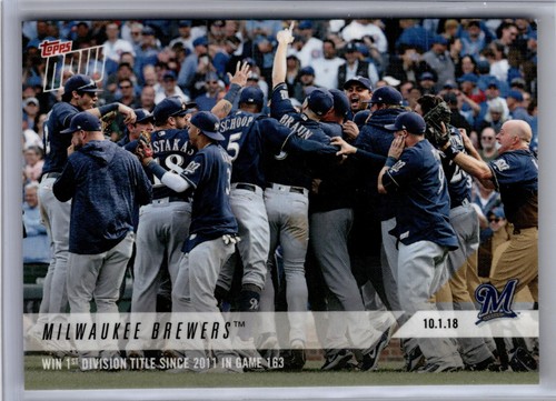 2018 Topps Now 827 MILWAUKEE BREWERS™