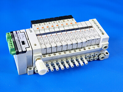 SMC Model SQ Solenoid mit 8 Magnetventilen VQ1101 / VVQ1000  EX120-SDN1-X26