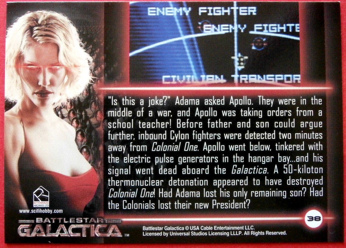 BATTLESTAR GALACTICA Premiere Edition Card #38 