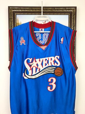 100% Authentic Allen Iverson Vintage Champion 76ers Sixers Jersey