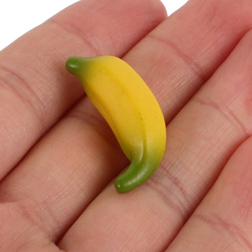 15 Pezzi Mini Banana Giocattoli Frutta Artificiale da Viaggio per Decorazione Realistica - Foto 10 di 12