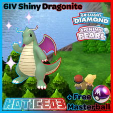 6IV Shiny Dragonite Pokemon Brilliant Diamond Shining Pearl