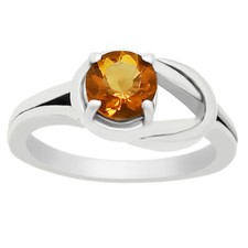 Handcrafted Natural Gemstone Twist Design 925 Sterling Silver Ring DGR1141