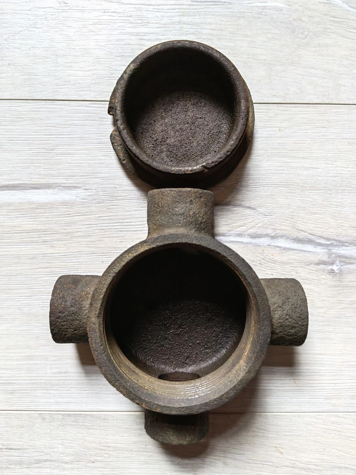 Vntg USSR Cast Iron Electrical Junction Box With 4 outputs 3/4" thread 1960s.5 - Image 3 of 4