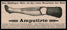 Alte Reklame 1902 Das D&ouml;rflinger - Bein  F. L. Fischer Freiburg i. Breisgau