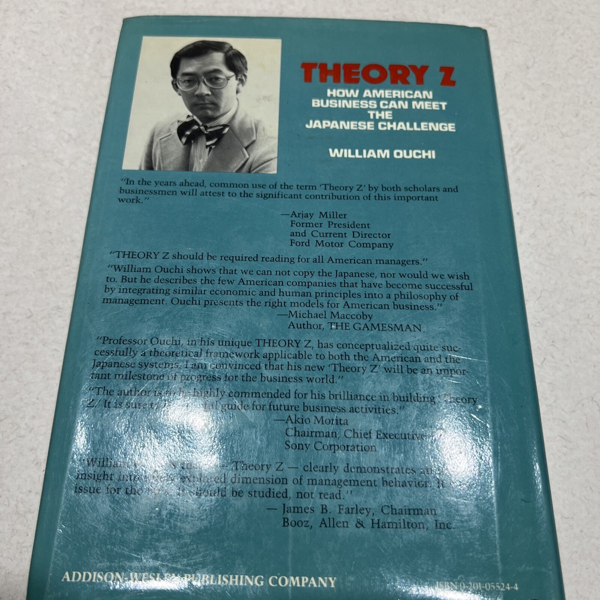 William Ouchi THEORY Z : How American Business Can Meet The